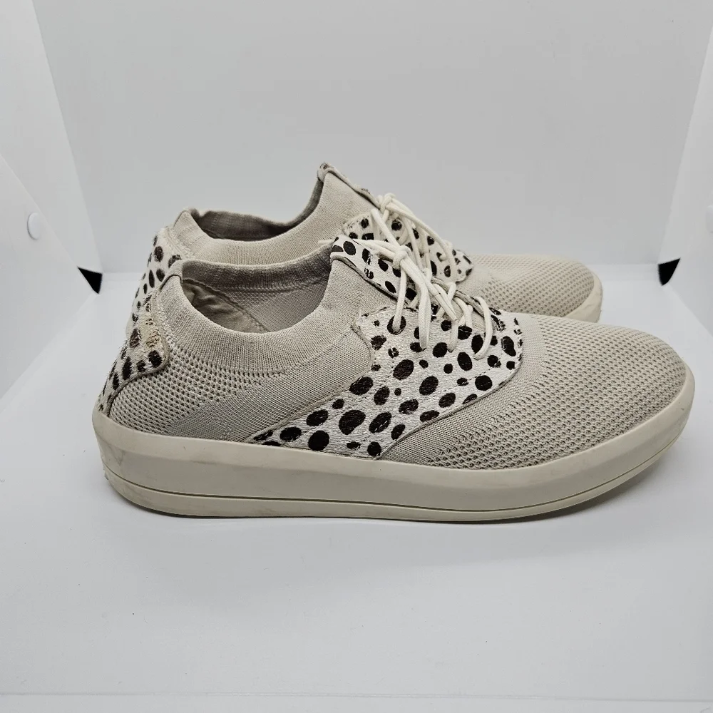 Mark Nason Shining Grayson animal print fur and mesh sneakers 8.5